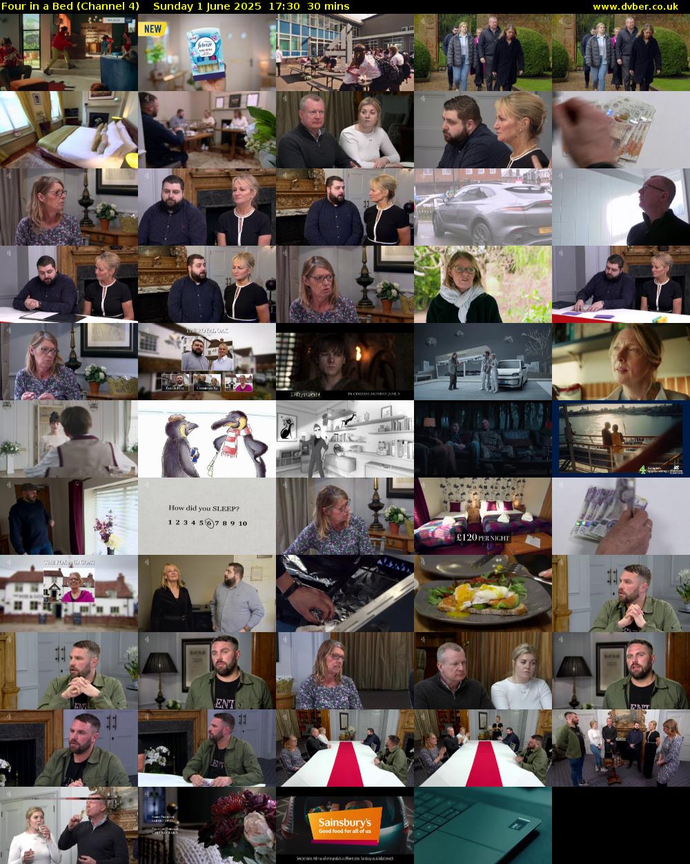 Four in a Bed (Channel 4) Sunday 1 June 2025 17:30 - 18:00