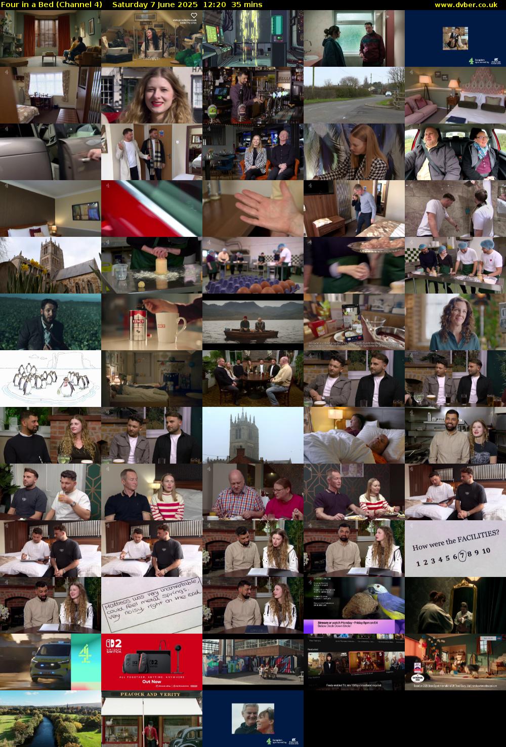 Four in a Bed (Channel 4) Saturday 7 June 2025 12:20 - 12:55