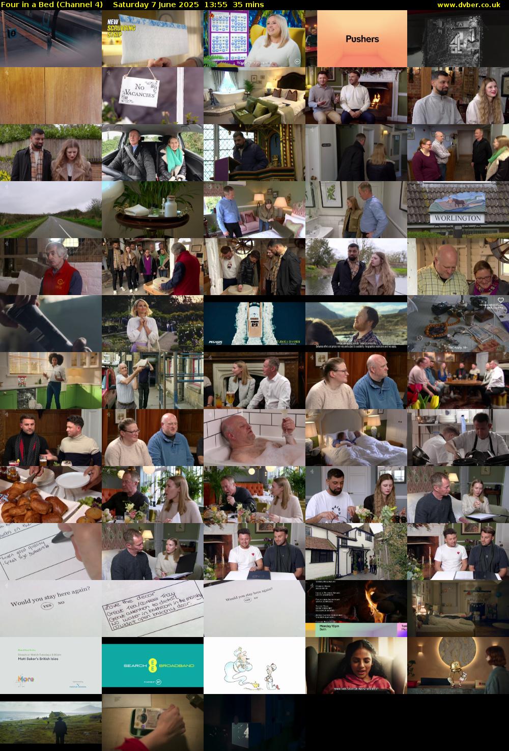 Four in a Bed (Channel 4) Saturday 7 June 2025 13:55 - 14:30