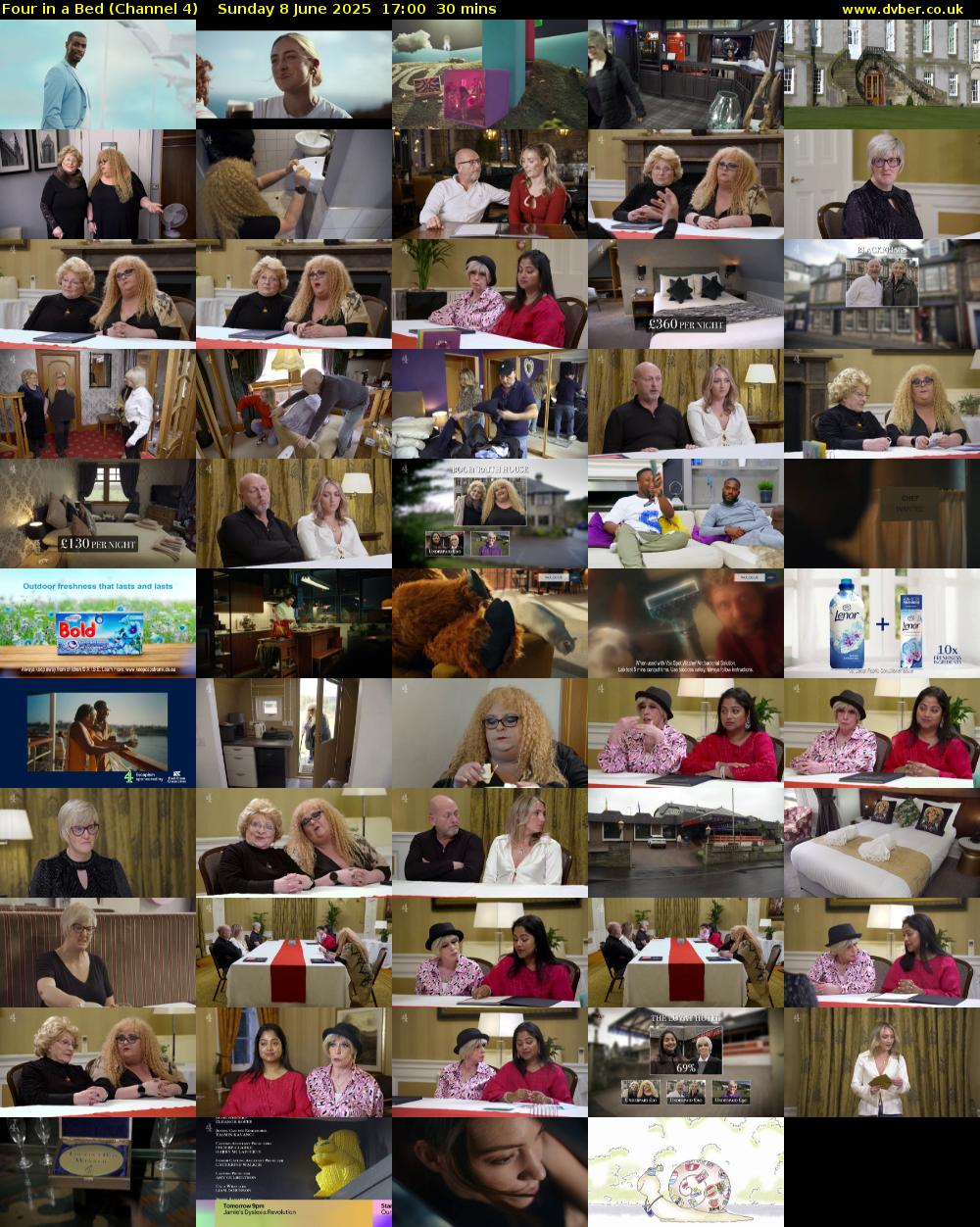 Four in a Bed (Channel 4) Sunday 8 June 2025 17:00 - 17:30