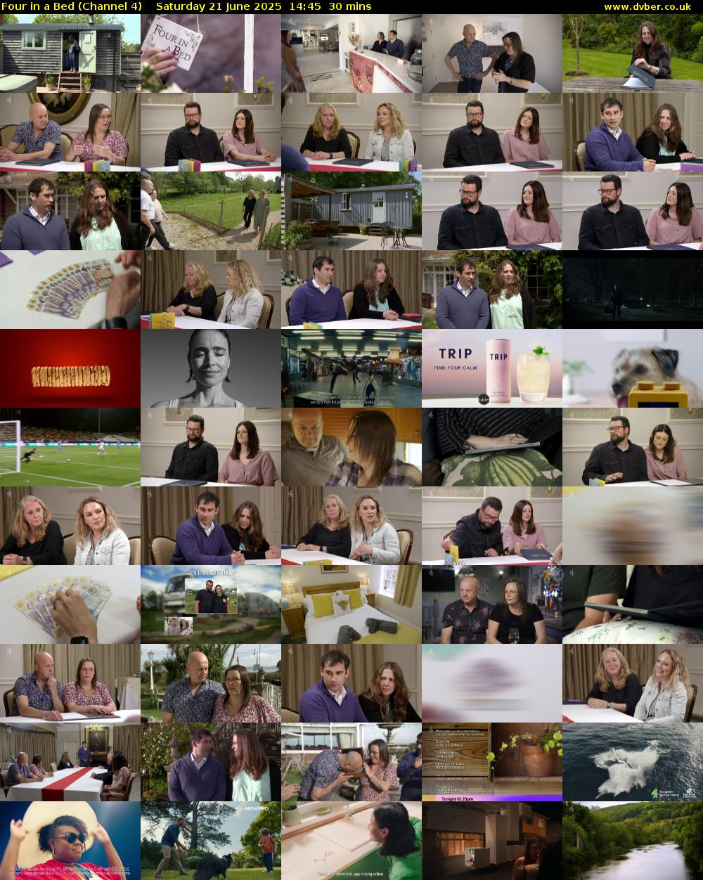 Four in a Bed (Channel 4) Saturday 21 June 2025 14:45 - 15:15