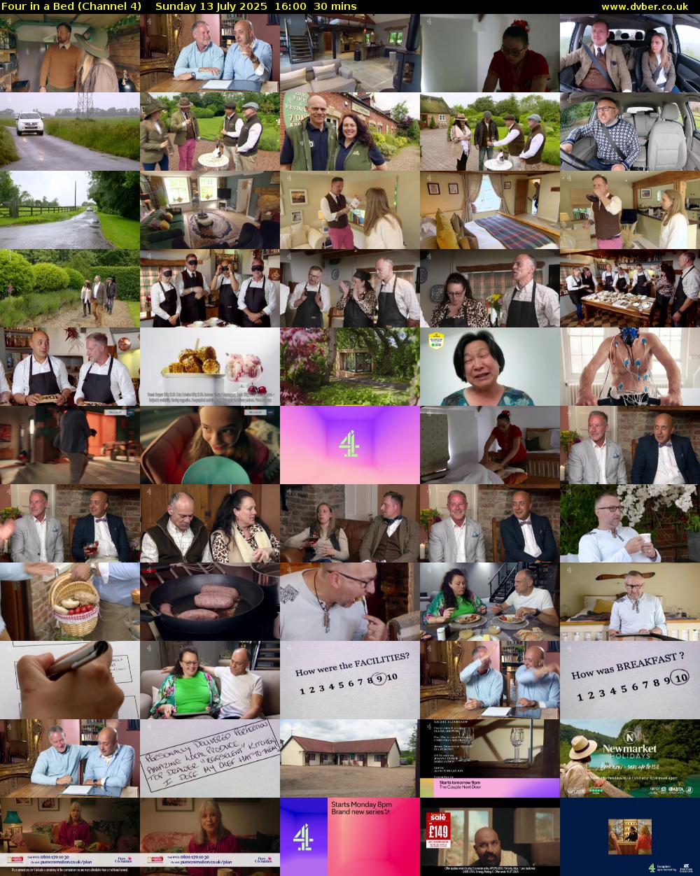 Four in a Bed (Channel 4) Sunday 13 July 2025 16:00 - 16:30