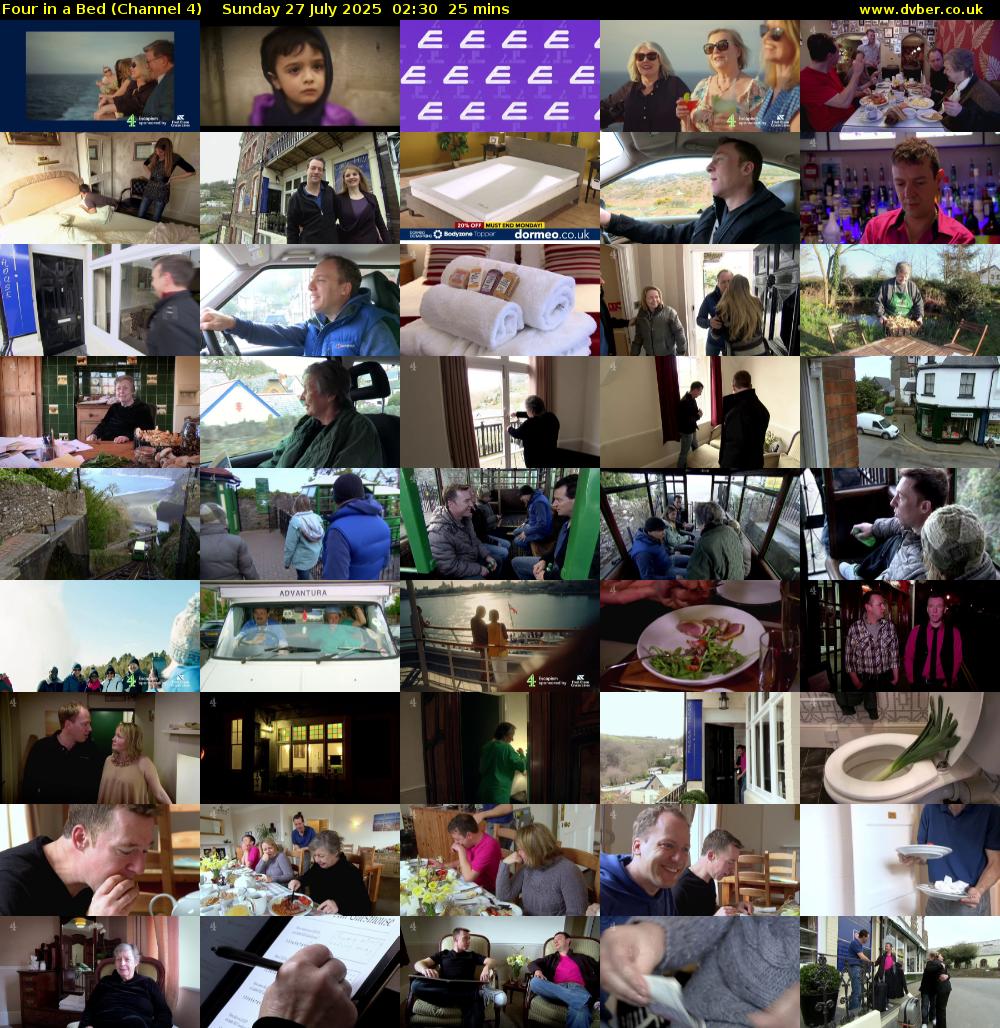 Four in a Bed (Channel 4) Sunday 27 July 2025 02:30 - 02:55