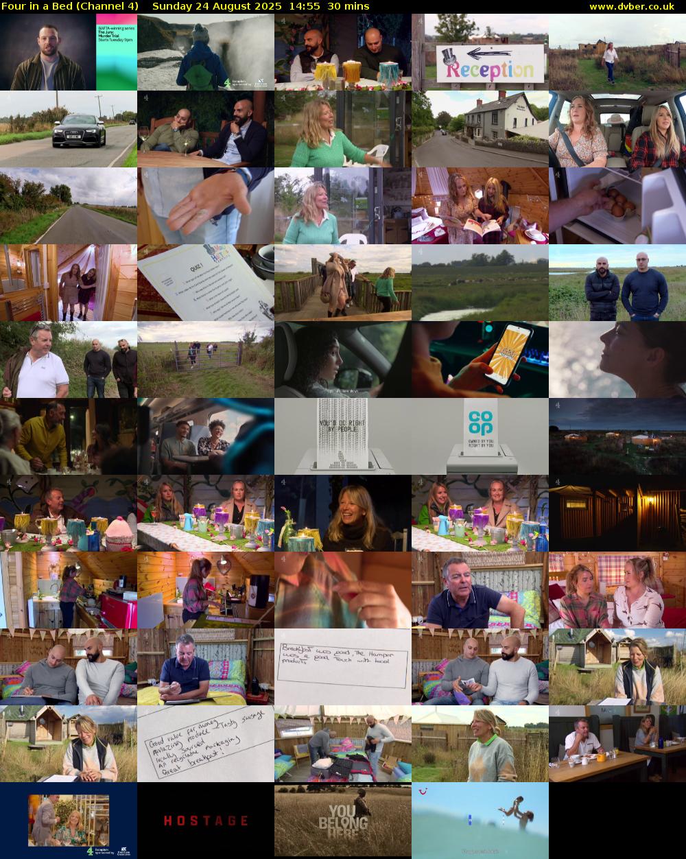 Four in a Bed (Channel 4) Sunday 24 August 2025 14:55 - 15:25