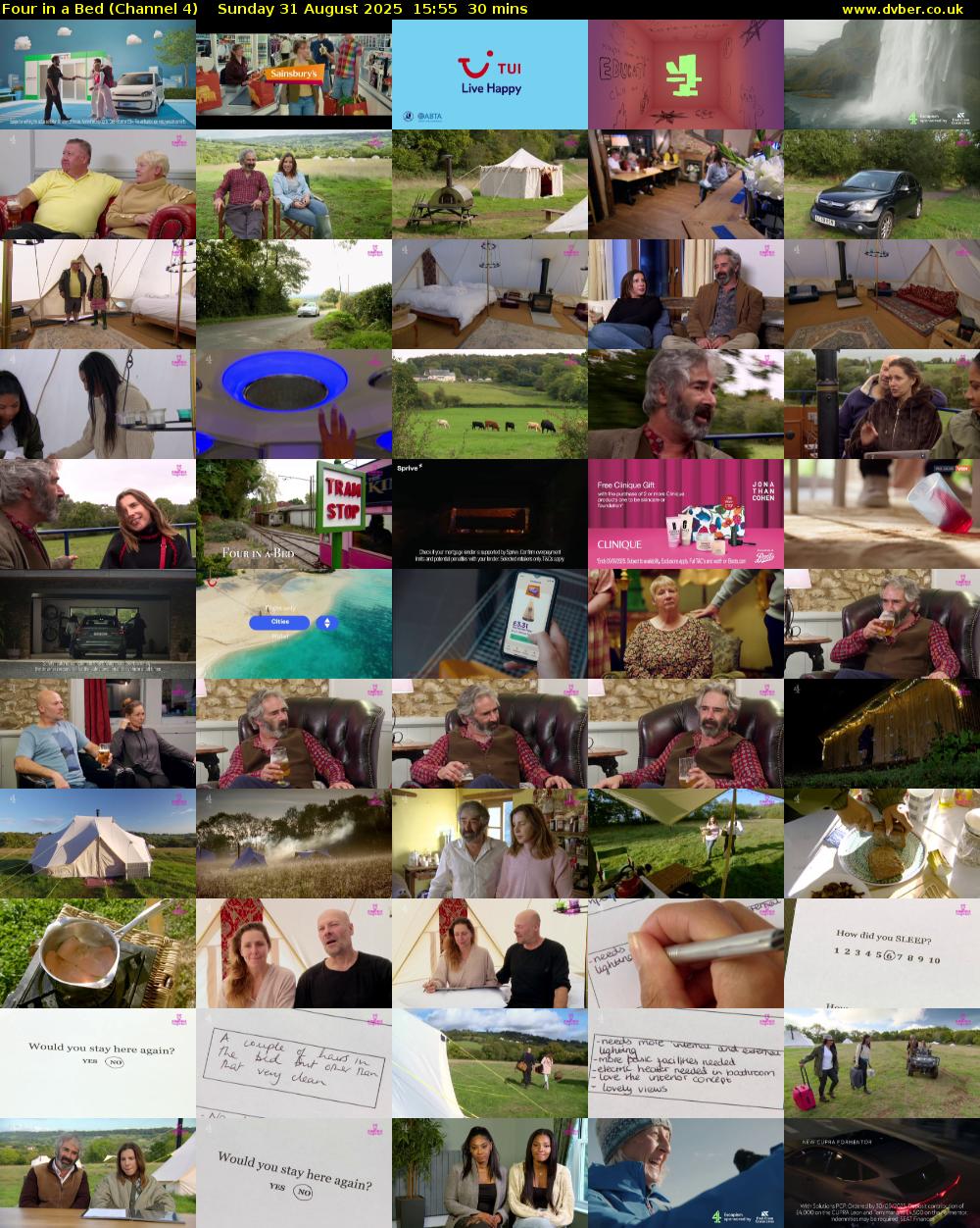 Four in a Bed (Channel 4) Sunday 31 August 2025 15:55 - 16:25