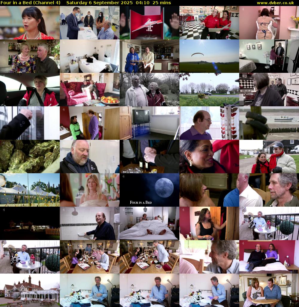 Four in a Bed (Channel 4) Saturday 6 September 2025 04:10 - 04:35
