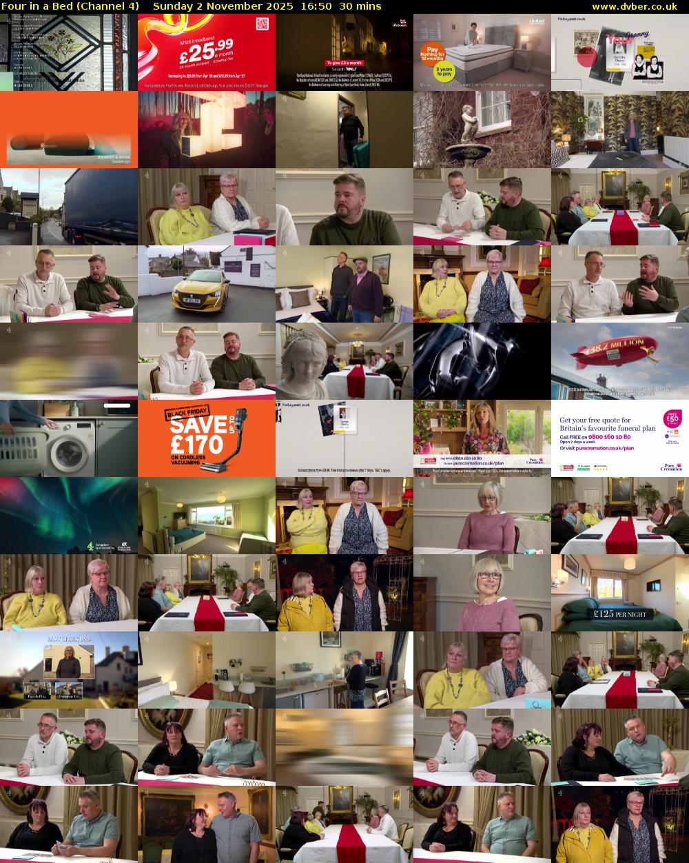 Four in a Bed (Channel 4) Sunday 2 November 2025 16:50 - 17:20