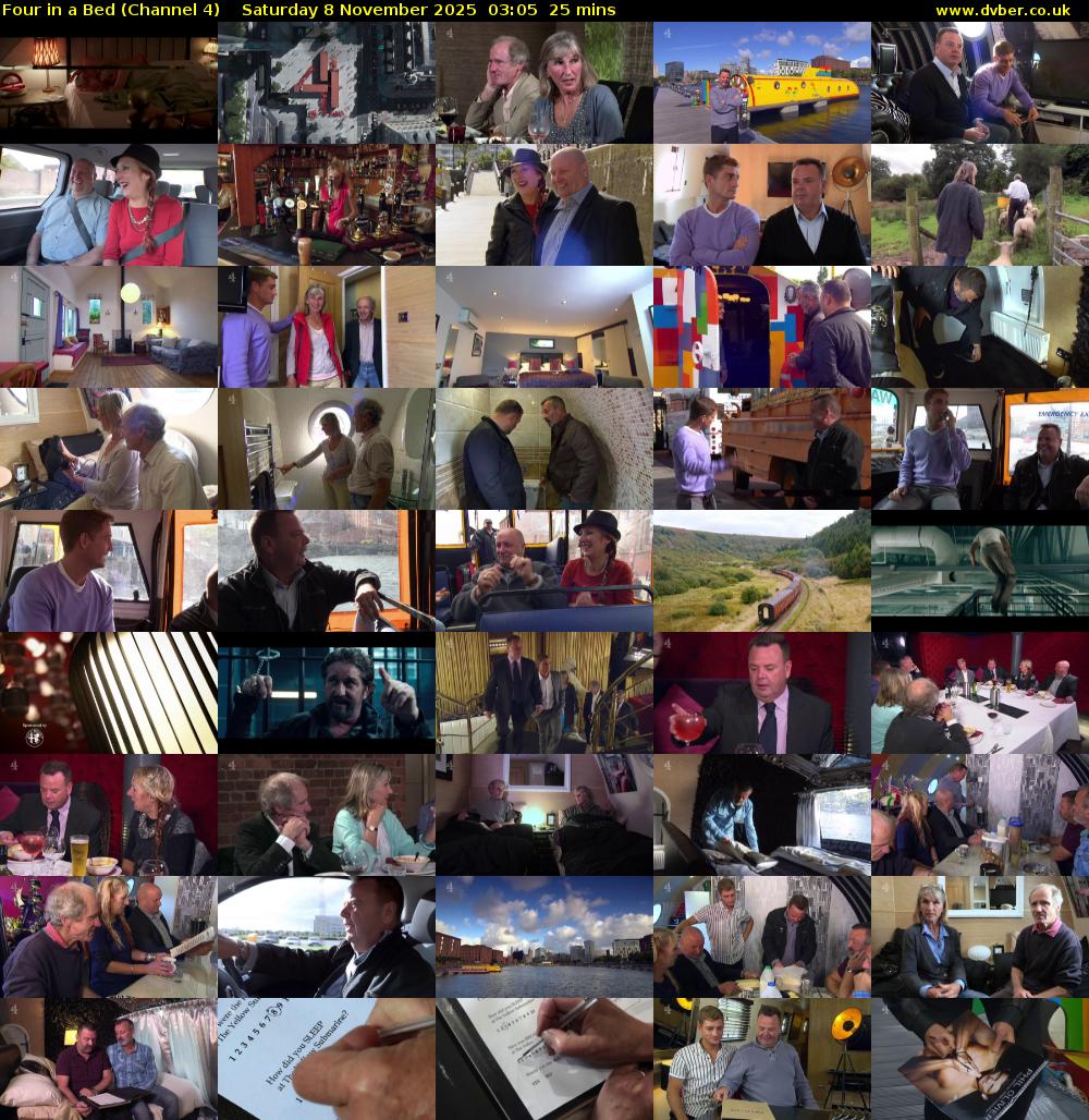 Four in a Bed (Channel 4) Saturday 8 November 2025 03:05 - 03:30