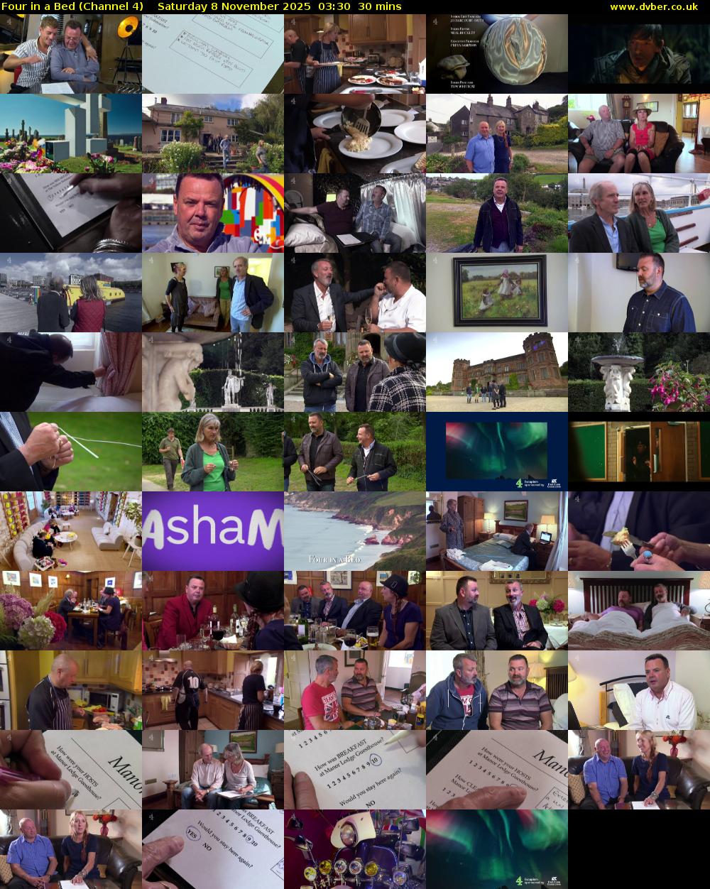 Four in a Bed (Channel 4) Saturday 8 November 2025 03:30 - 04:00