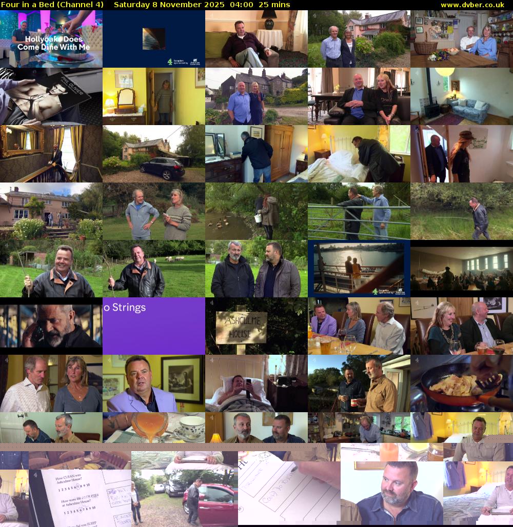 Four in a Bed (Channel 4) Saturday 8 November 2025 04:00 - 04:25