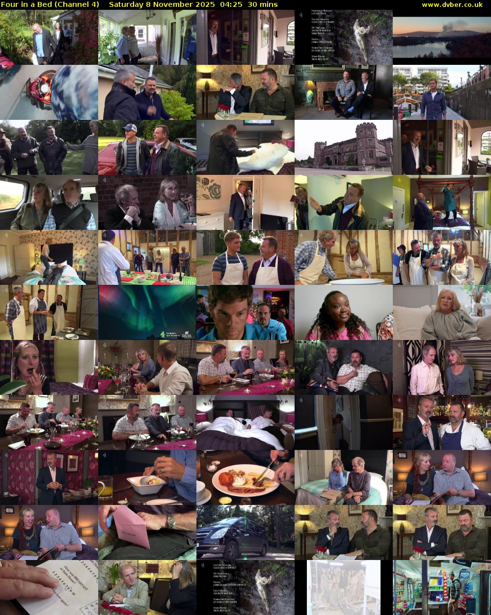 Four in a Bed (Channel 4) Saturday 8 November 2025 04:25 - 04:55