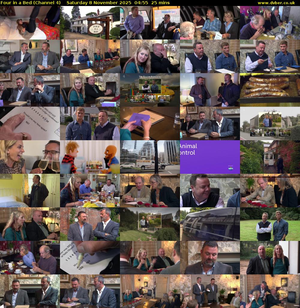 Four in a Bed (Channel 4) Saturday 8 November 2025 04:55 - 05:20