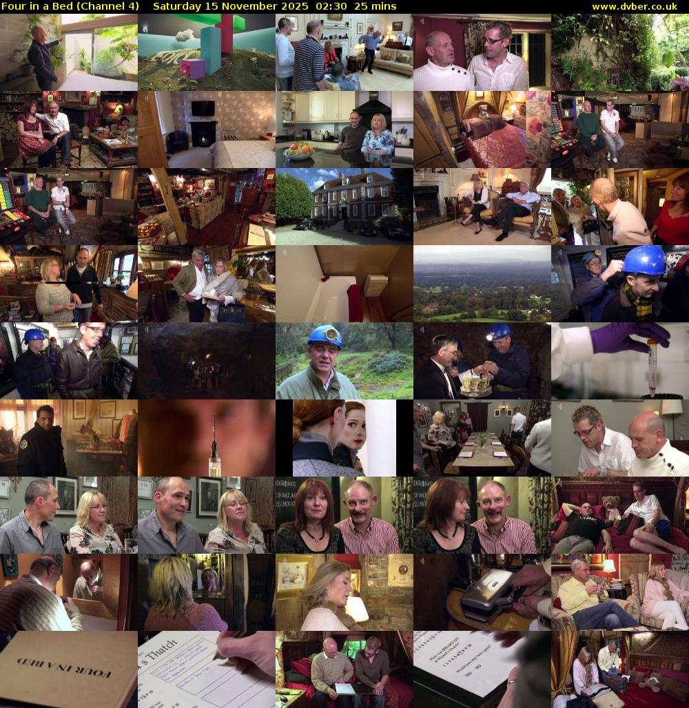 Four in a Bed (Channel 4) Saturday 15 November 2025 02:30 - 02:55