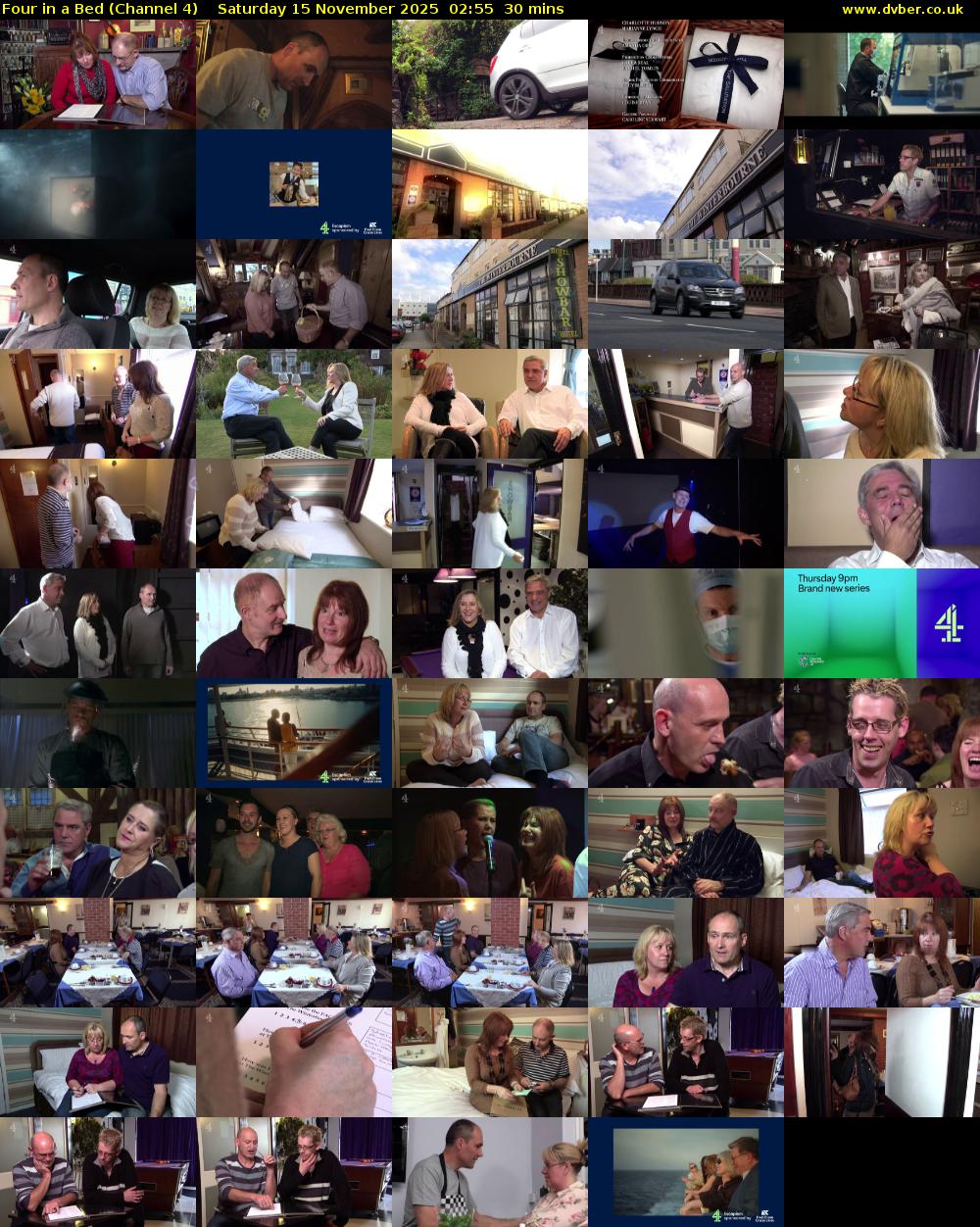 Four in a Bed (Channel 4) Saturday 15 November 2025 02:55 - 03:25