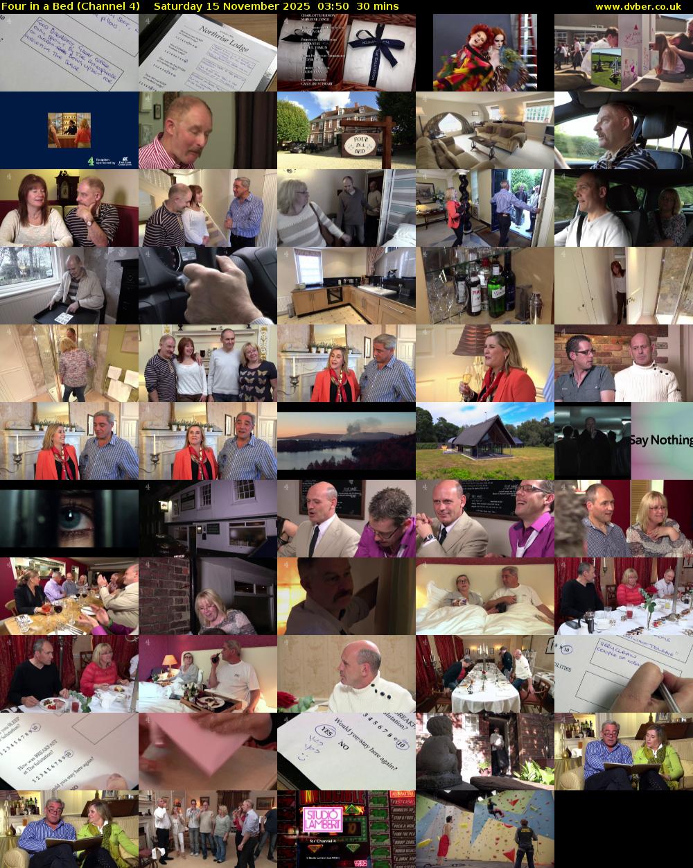 Four in a Bed (Channel 4) Saturday 15 November 2025 03:50 - 04:20