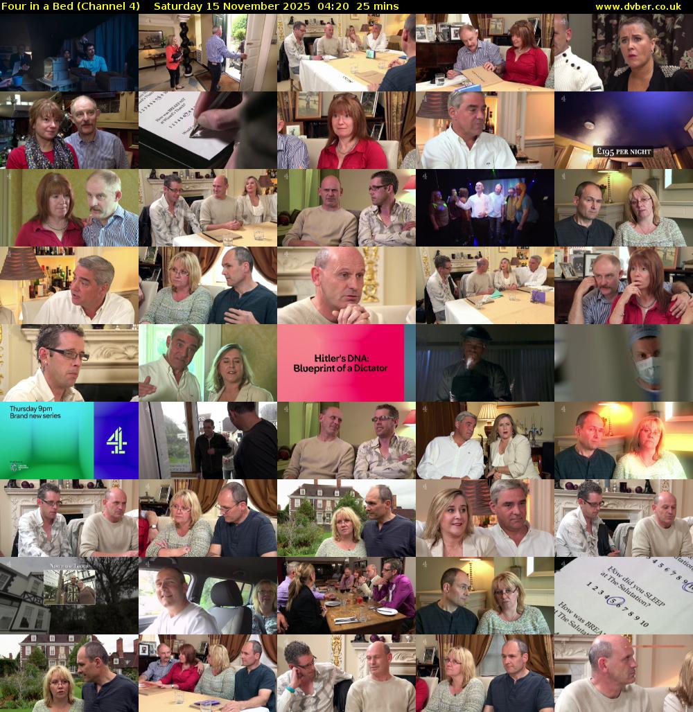 Four in a Bed (Channel 4) Saturday 15 November 2025 04:20 - 04:45