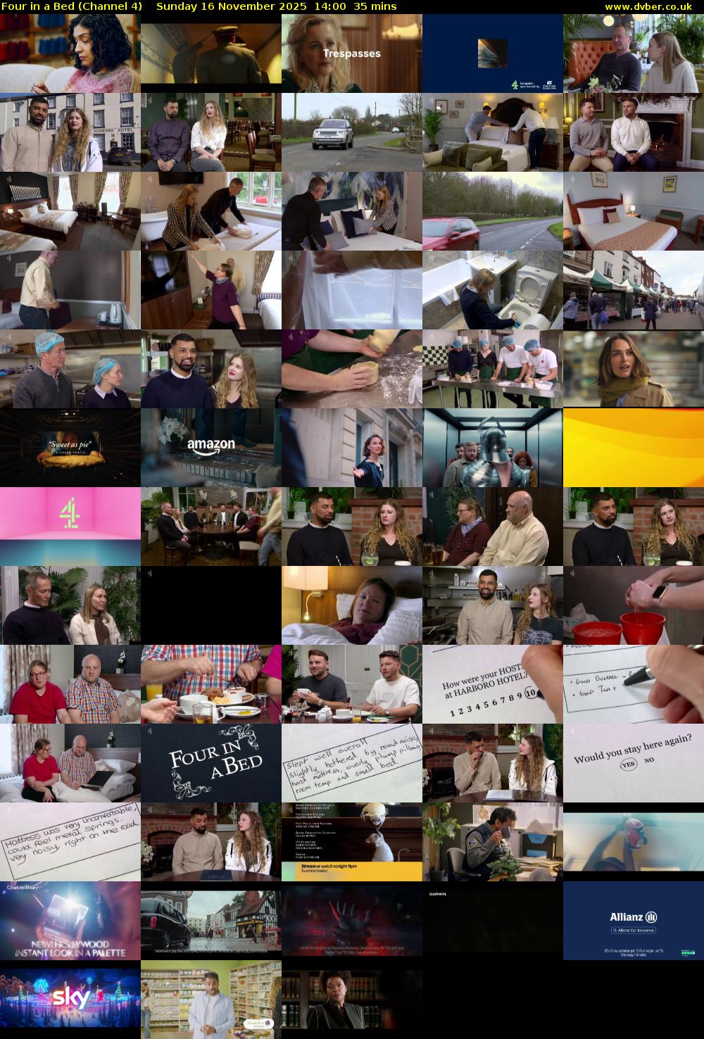 Four in a Bed (Channel 4) Sunday 16 November 2025 14:00 - 14:35