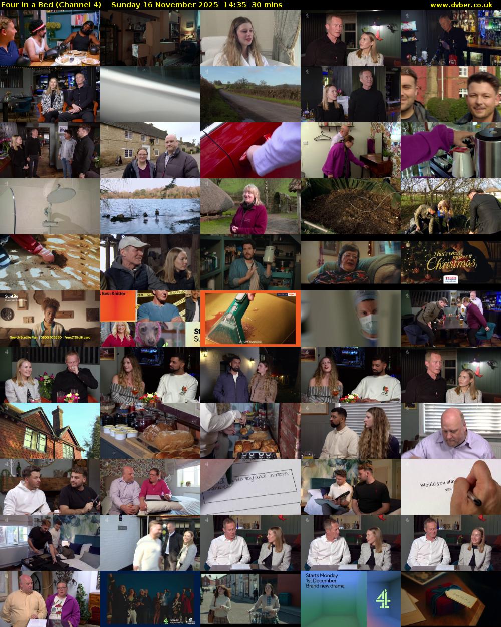 Four in a Bed (Channel 4) Sunday 16 November 2025 14:35 - 15:05