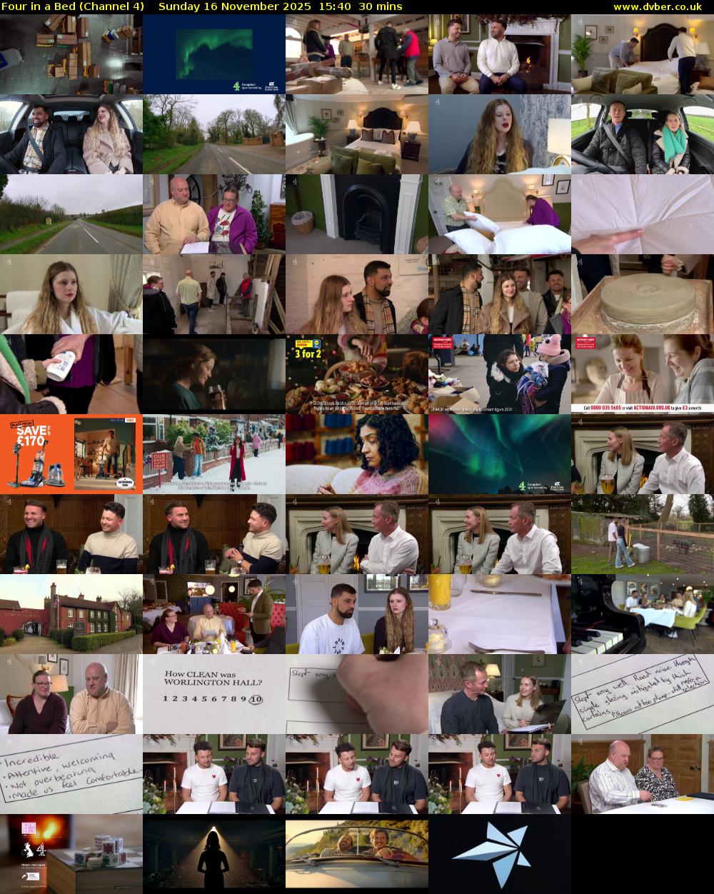 Four in a Bed (Channel 4) Sunday 16 November 2025 15:40 - 16:10