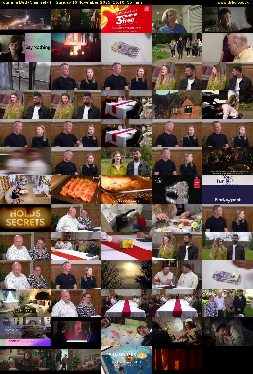 Four in a Bed (Channel 4) Sunday 16 November 2025 16:10 - 16:45