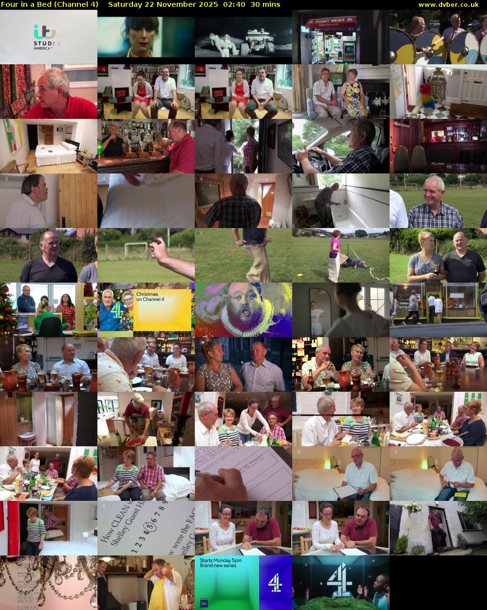 Four in a Bed (Channel 4) Saturday 22 November 2025 02:40 - 03:10