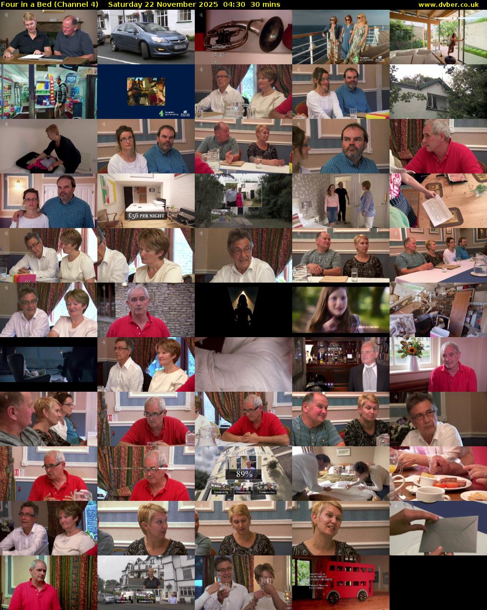 Four in a Bed (Channel 4) Saturday 22 November 2025 04:30 - 05:00