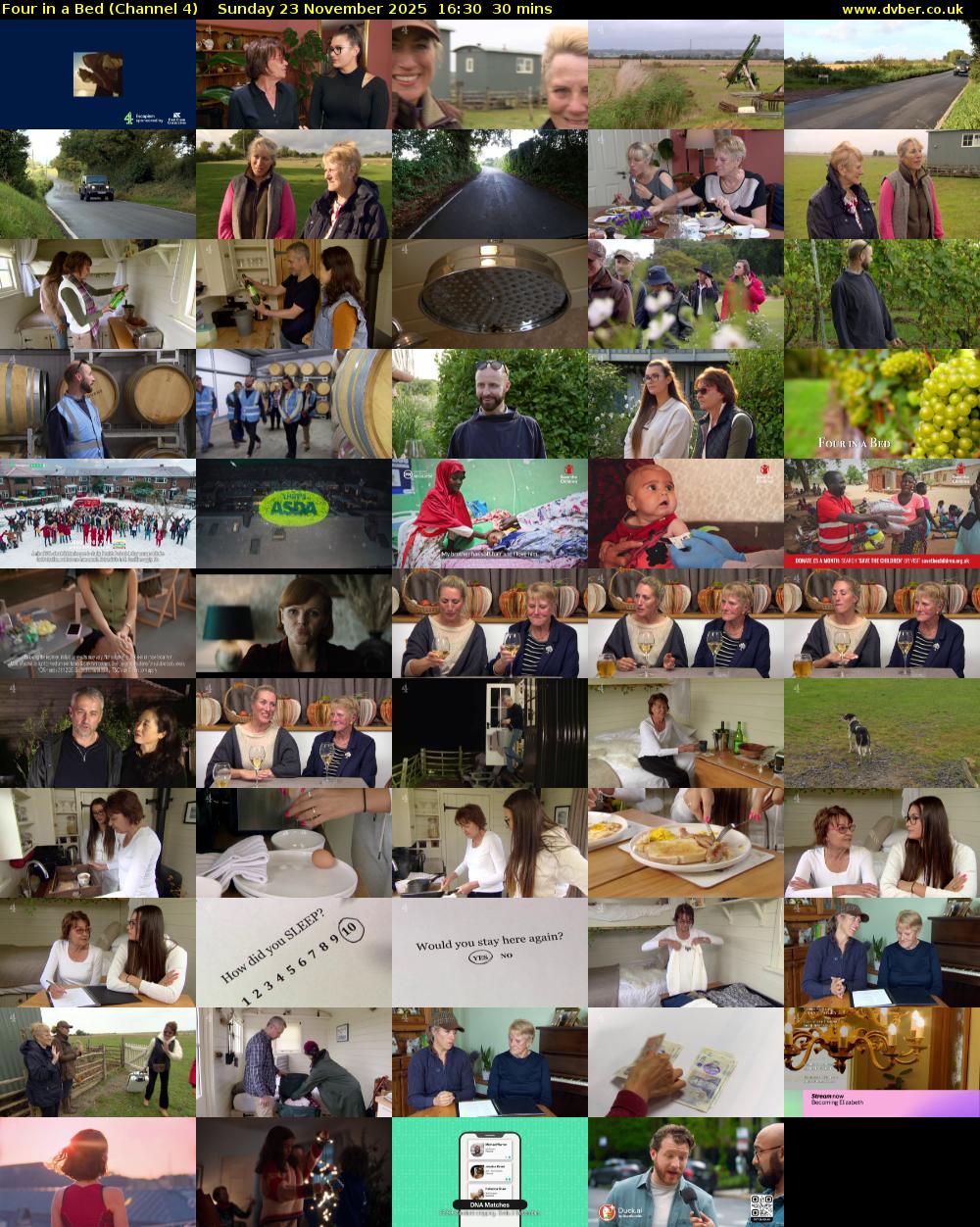 Four in a Bed (Channel 4) Sunday 23 November 2025 16:30 - 17:00