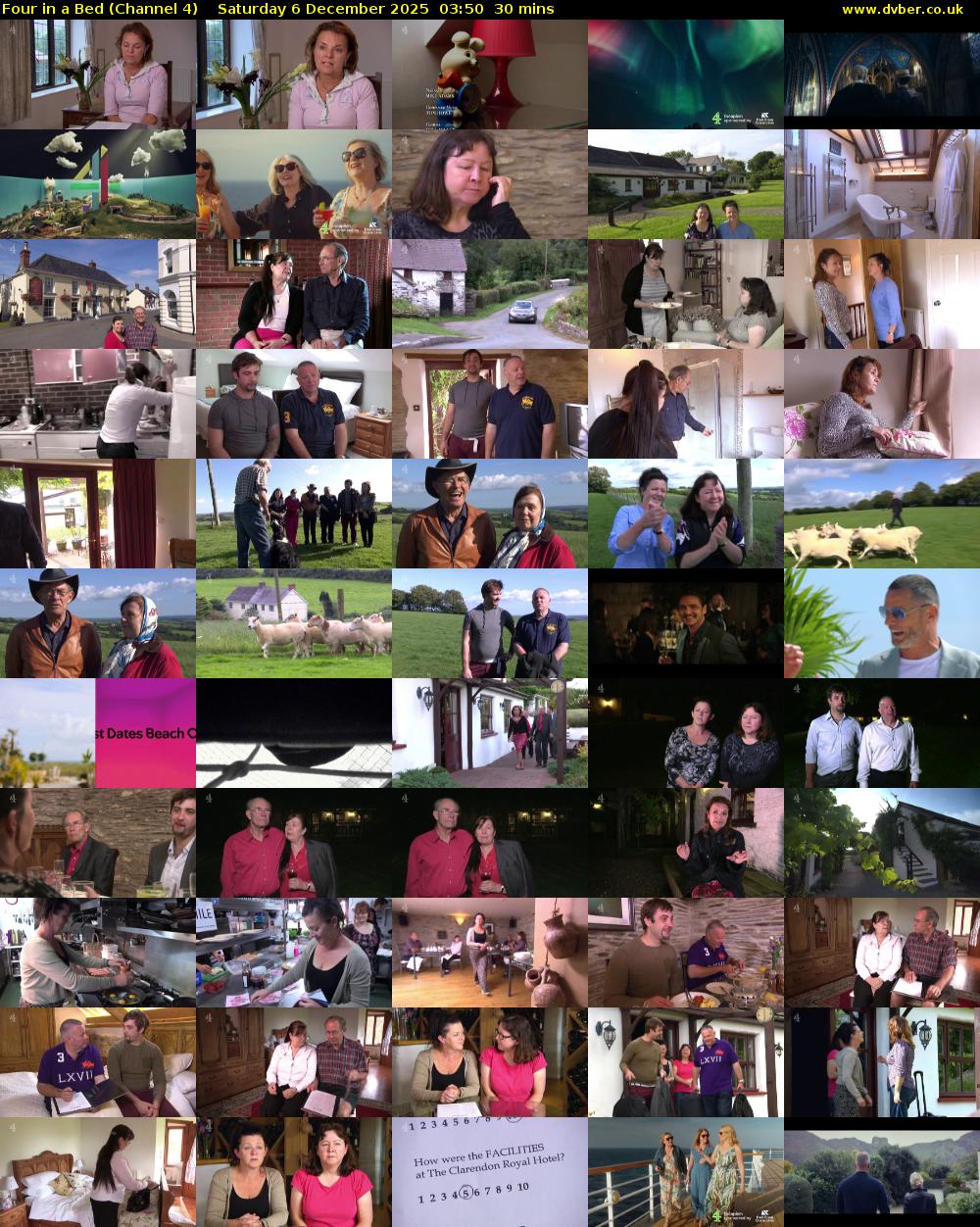 Four in a Bed (Channel 4) Saturday 6 December 2025 03:50 - 04:20