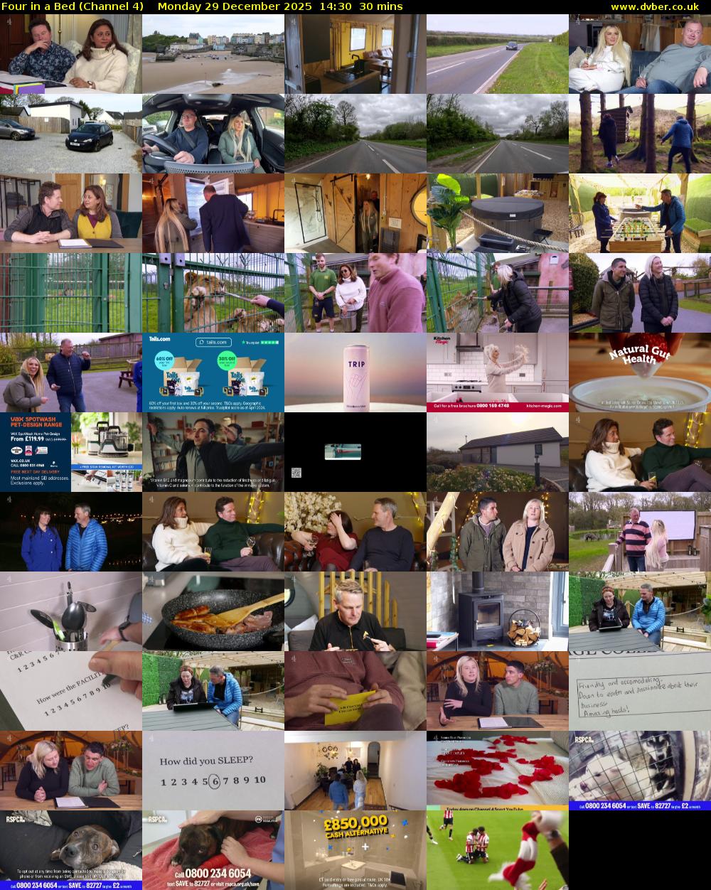 Four in a Bed (Channel 4) Monday 29 December 2025 14:30 - 15:00