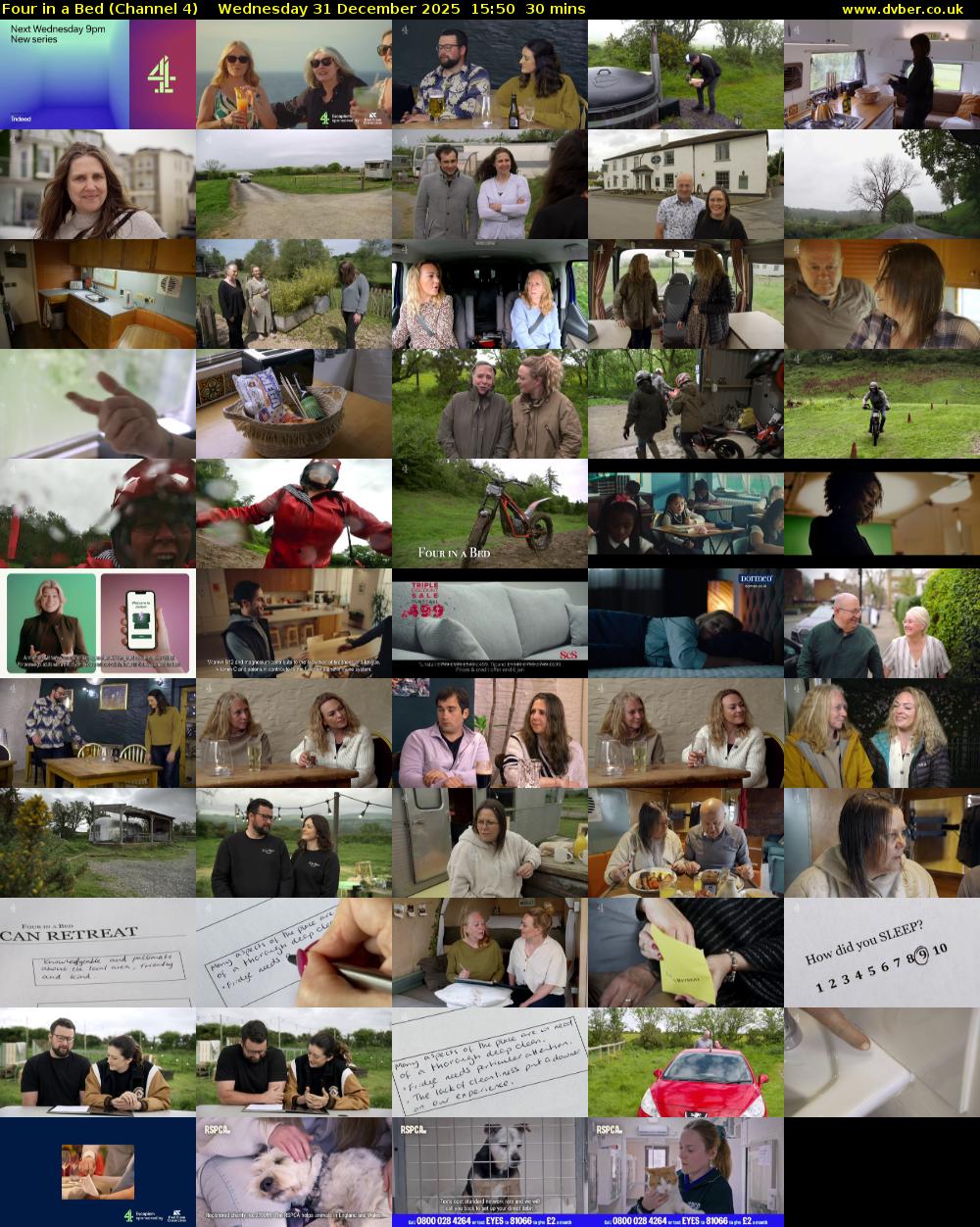 Four in a Bed (Channel 4) Wednesday 31 December 2025 15:50 - 16:20