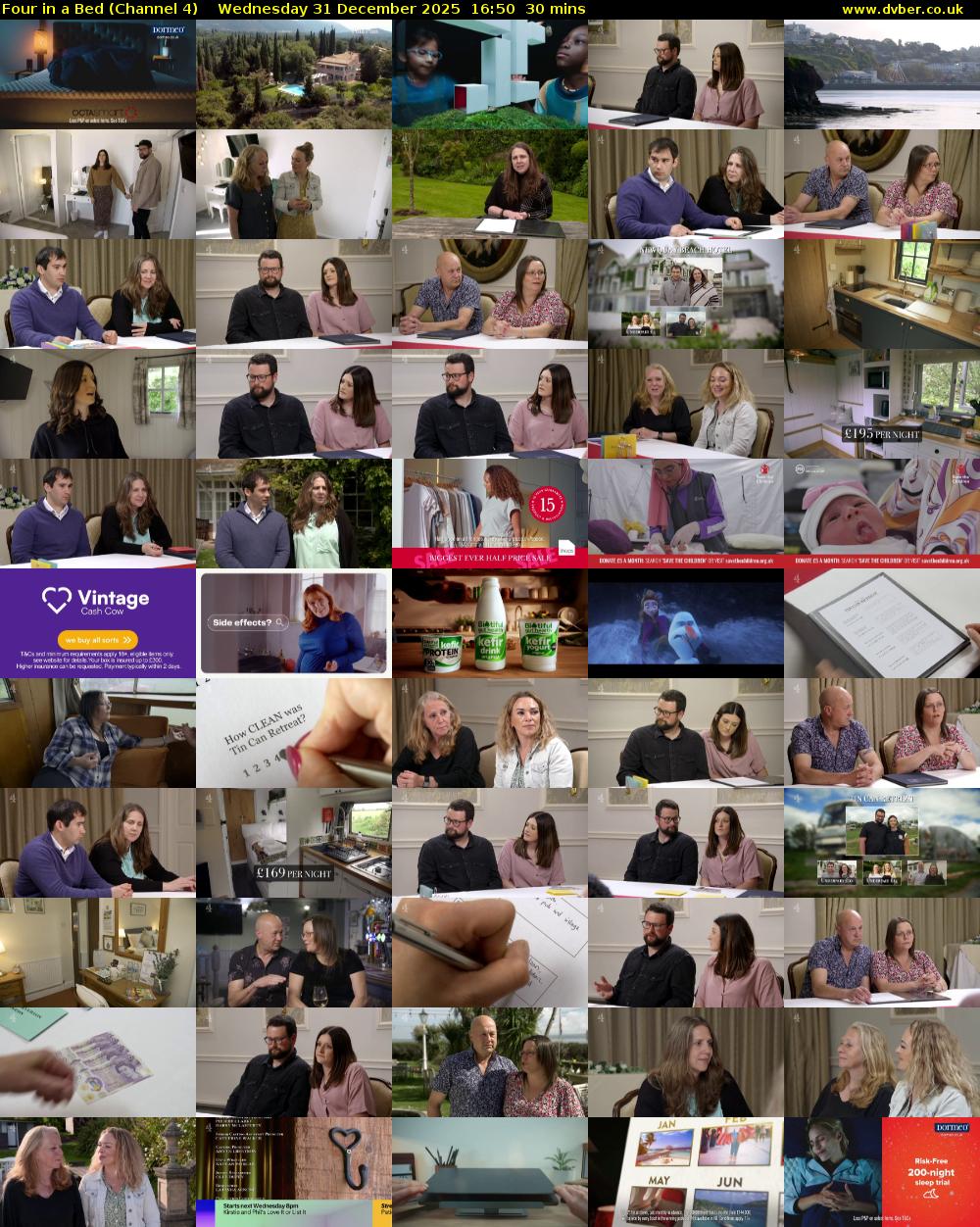 Four in a Bed (Channel 4) Wednesday 31 December 2025 16:50 - 17:20