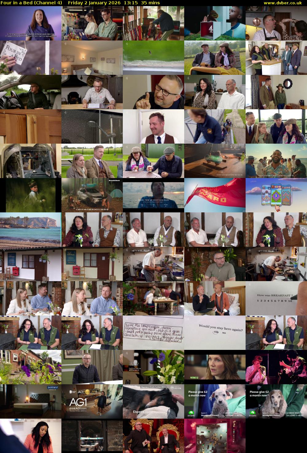 Four in a Bed (Channel 4) Friday 2 January 2026 13:15 - 13:50