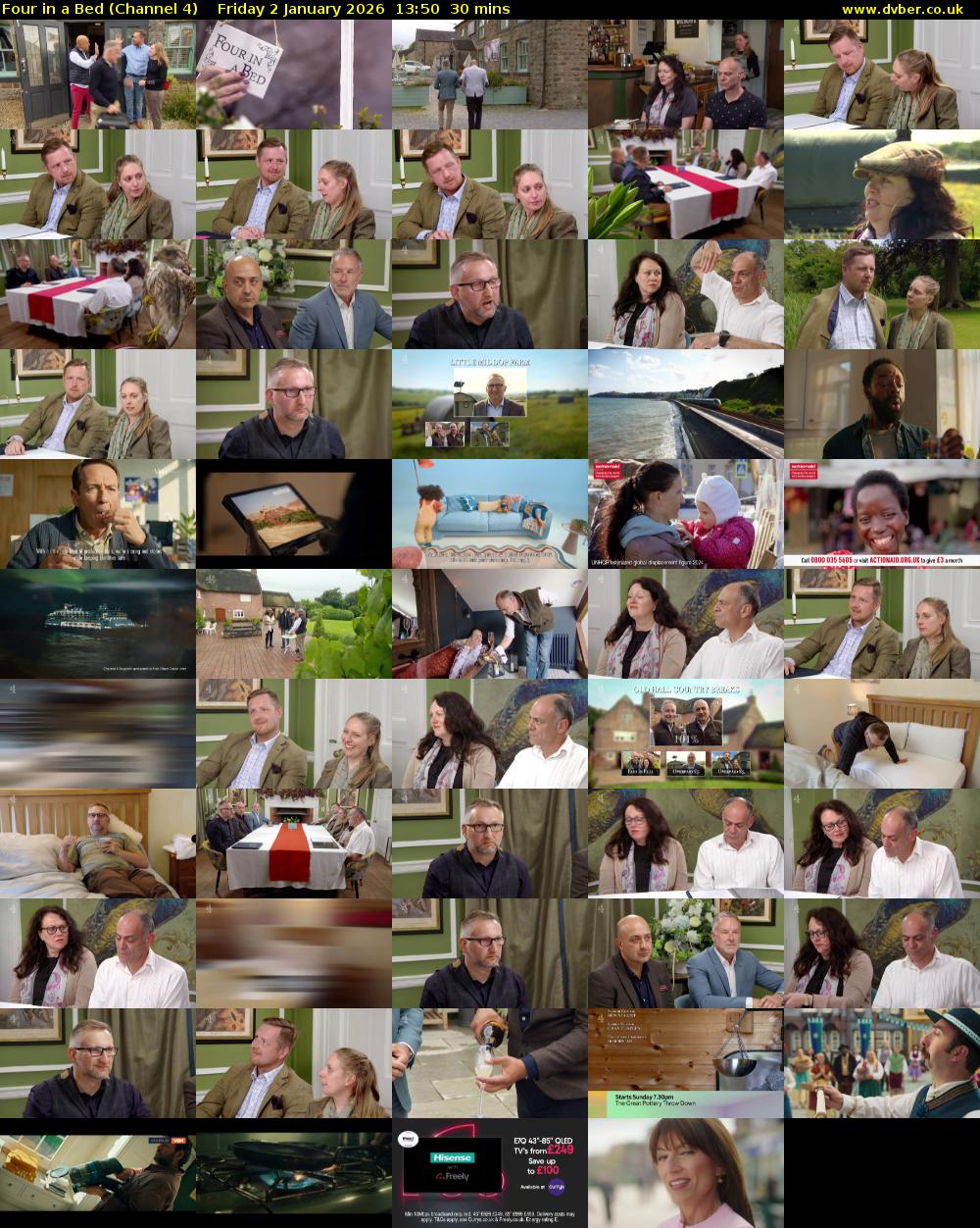 Four in a Bed (Channel 4) Friday 2 January 2026 13:50 - 14:20