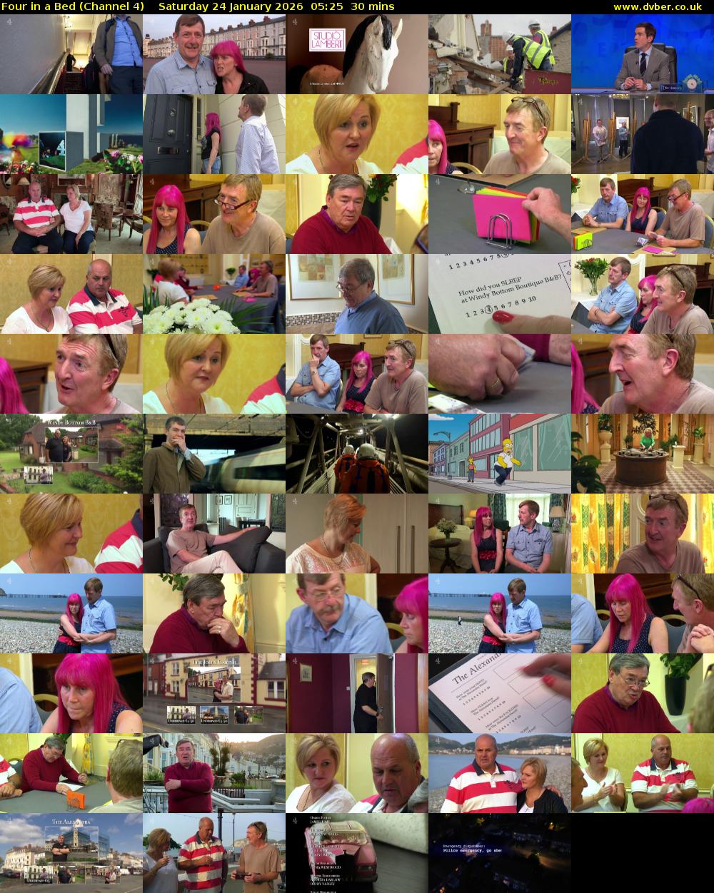 Four in a Bed (Channel 4) Saturday 24 January 2026 05:25 - 05:55