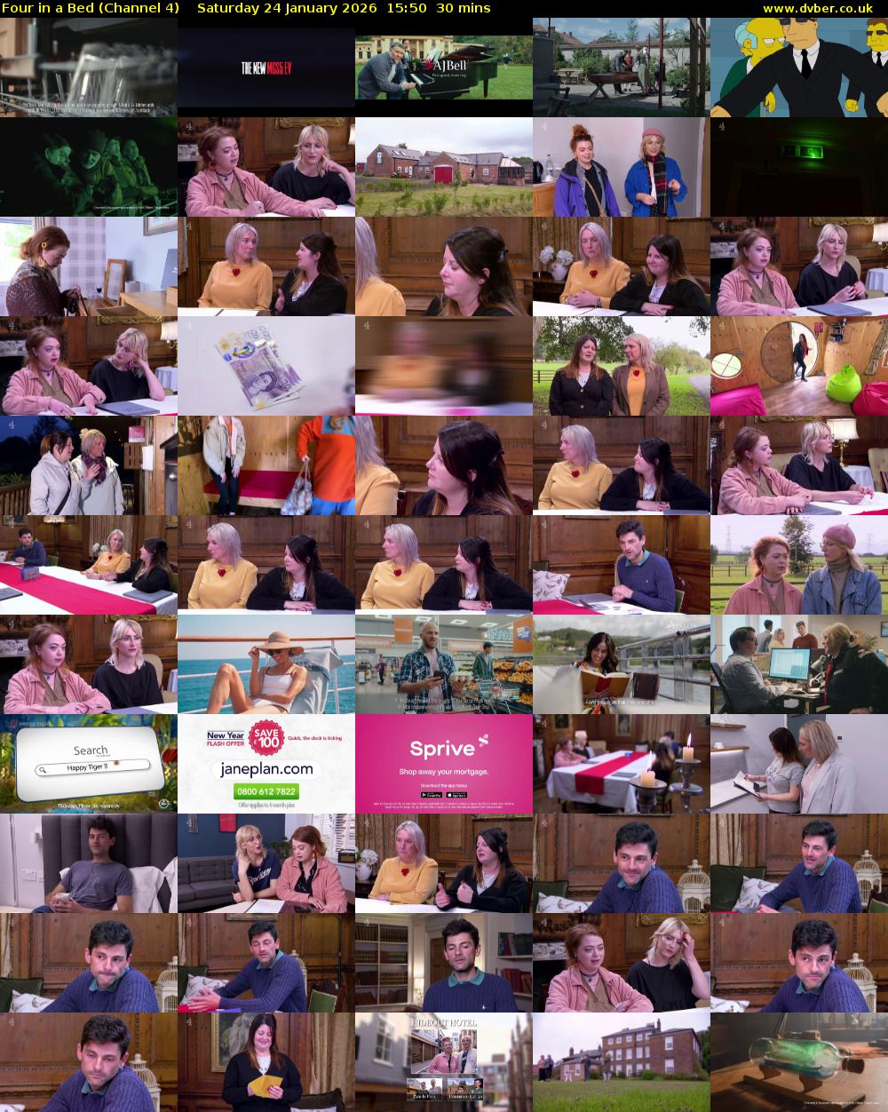 Four in a Bed (Channel 4) Saturday 24 January 2026 15:50 - 16:20