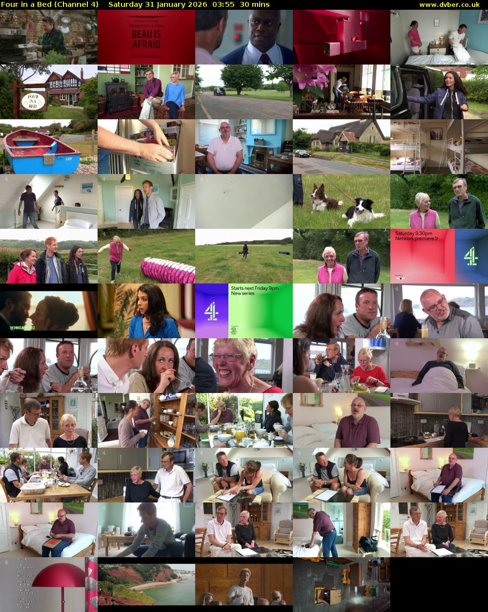 Four in a Bed (Channel 4) Saturday 31 January 2026 03:55 - 04:25