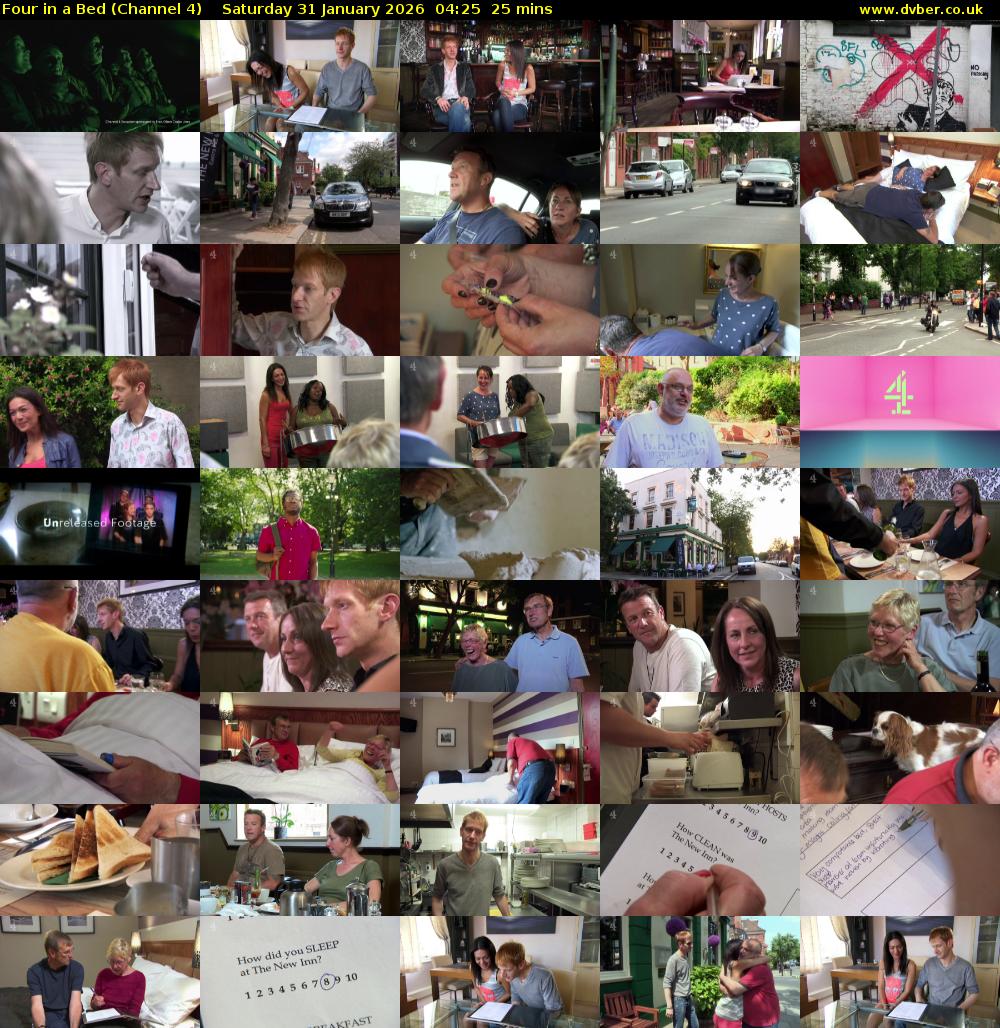 Four in a Bed (Channel 4) Saturday 31 January 2026 04:25 - 04:50