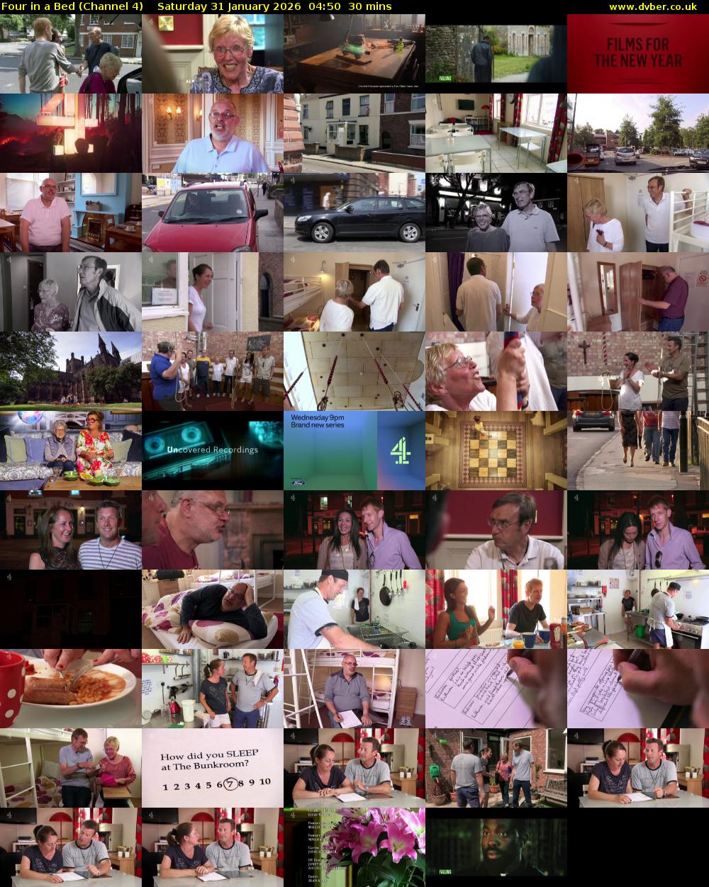 Four in a Bed (Channel 4) Saturday 31 January 2026 04:50 - 05:20