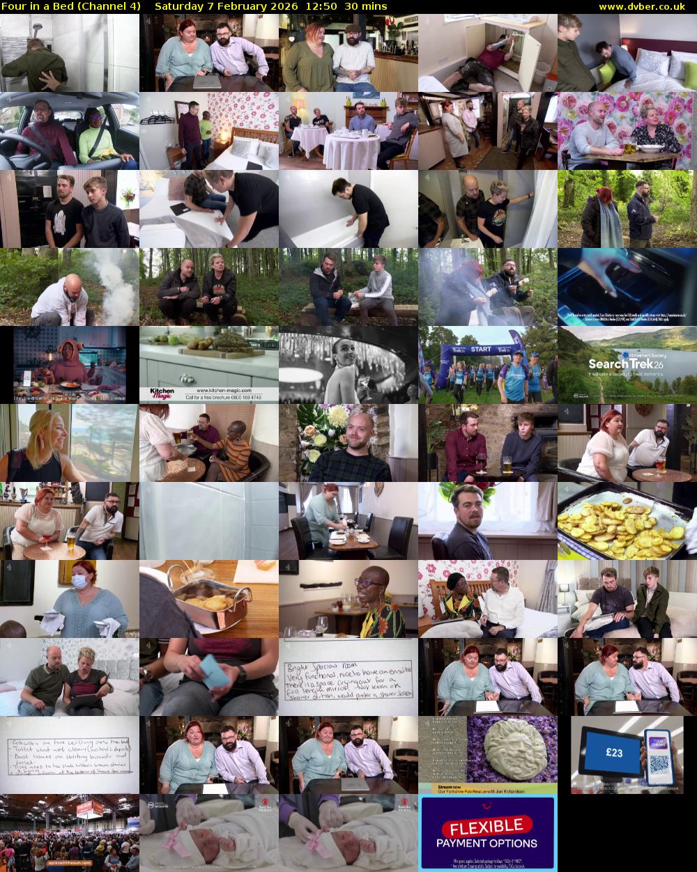 Four in a Bed (Channel 4) Saturday 7 February 2026 12:50 - 13:20