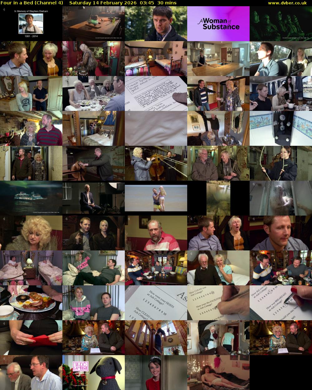 Four in a Bed (Channel 4) Saturday 14 February 2026 03:45 - 04:15