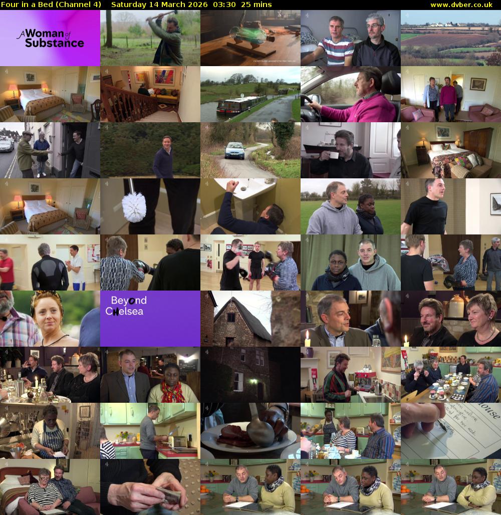 Four in a Bed (Channel 4) Saturday 14 March 2026 03:30 - 03:55