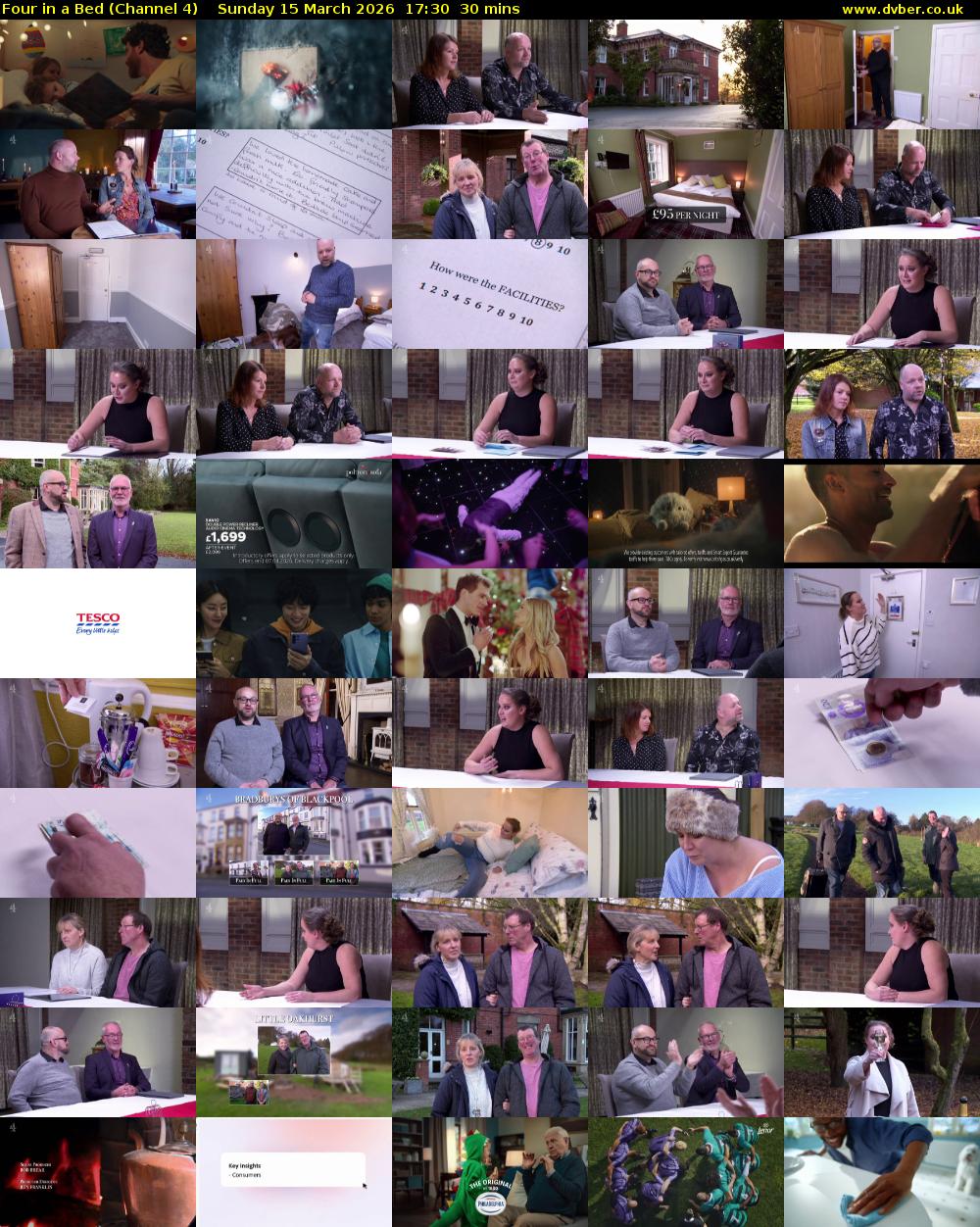 Four in a Bed (Channel 4) Sunday 15 March 2026 17:30 - 18:00