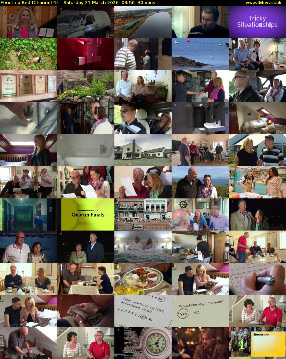 Four in a Bed (Channel 4) Saturday 21 March 2026 03:50 - 04:20