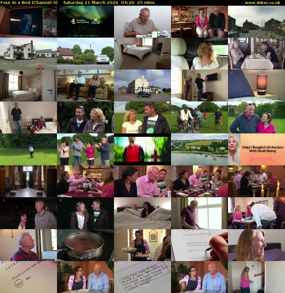 Four in a Bed (Channel 4) Saturday 21 March 2026 04:20 - 04:45