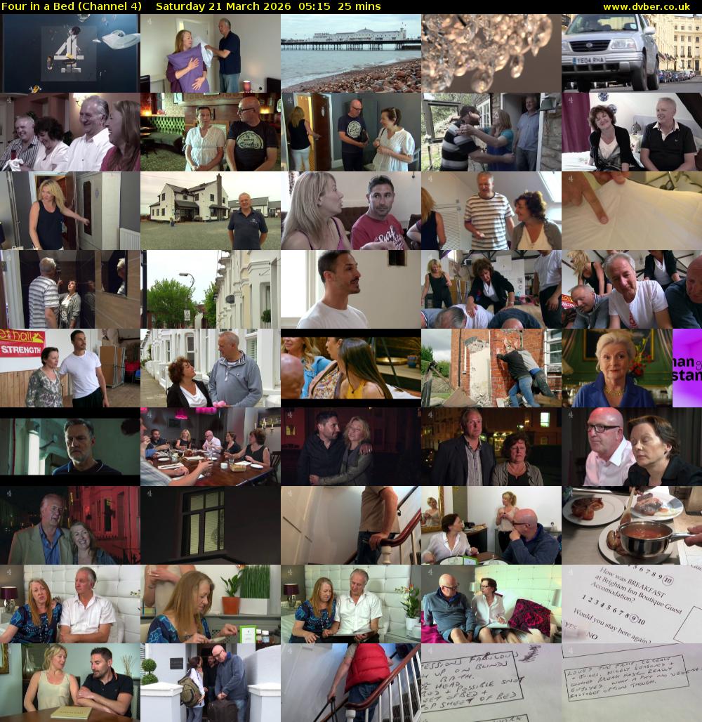 Four in a Bed (Channel 4) Saturday 21 March 2026 05:15 - 05:40