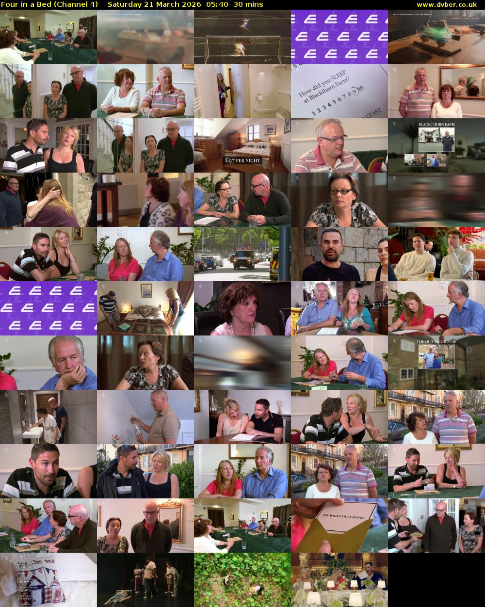 Four in a Bed (Channel 4) Saturday 21 March 2026 05:40 - 06:10