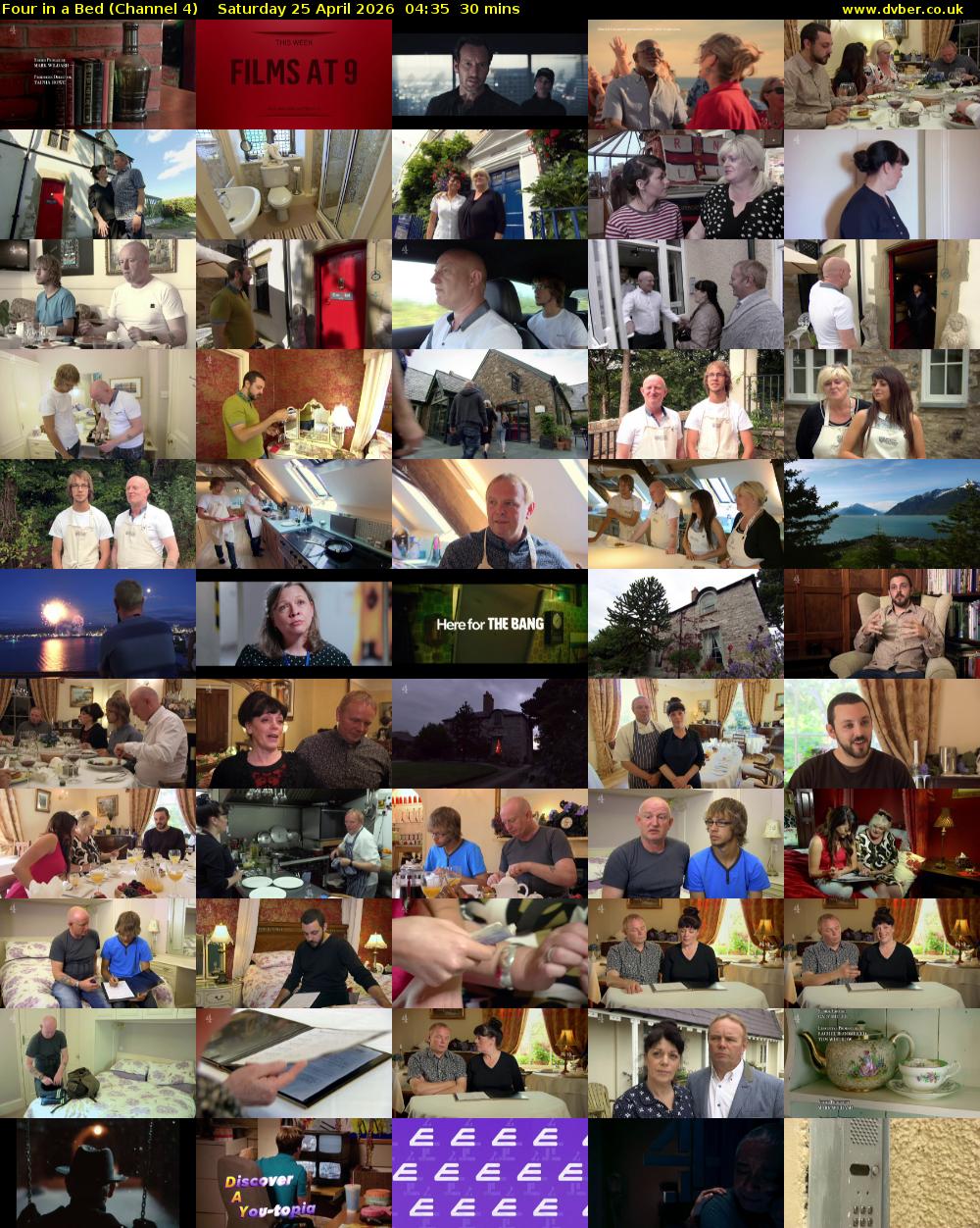 Four in a Bed (Channel 4) Saturday 25 April 2026 04:35 - 05:05