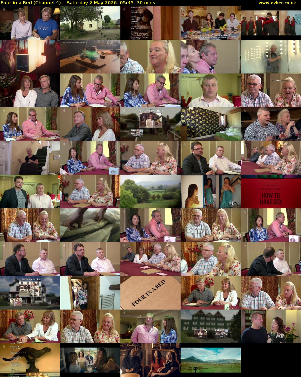 Four in a Bed (Channel 4) Saturday 2 May 2026 05:45 - 06:15