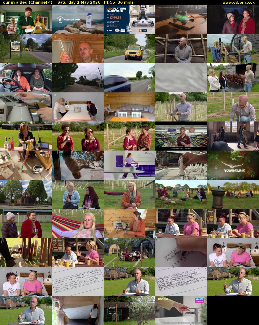 Four in a Bed (Channel 4) Saturday 2 May 2026 14:55 - 15:25
