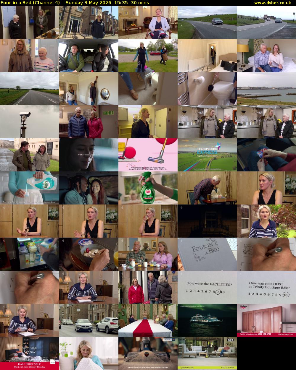 Four in a Bed (Channel 4) Sunday 3 May 2026 15:35 - 16:05